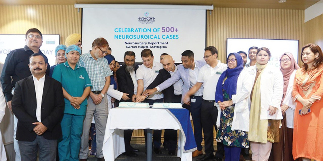 Evercare Hospital Chattogram Achieves 500+ Neurosurgical Success Stories.